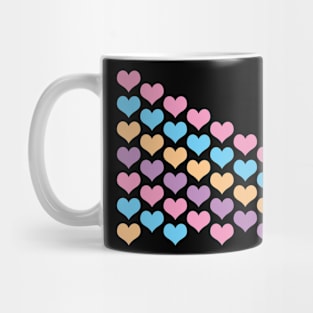 Heart Pattern in Pastel Mug